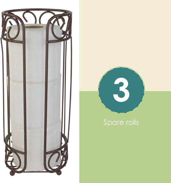 HOME BASICS 3 ROLL TISSUE HOLDER