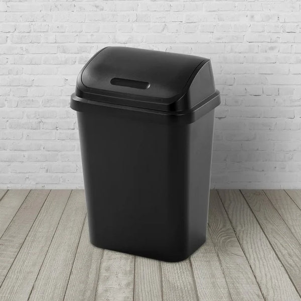 STERILITE SWING TOP BIN (black)