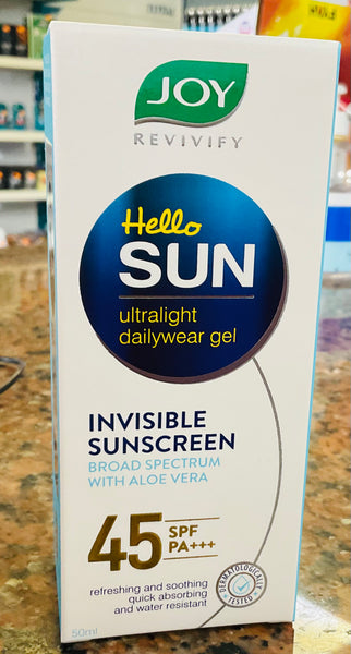 JOY HELLO INVISIBLE SUNSCREEN SPF45