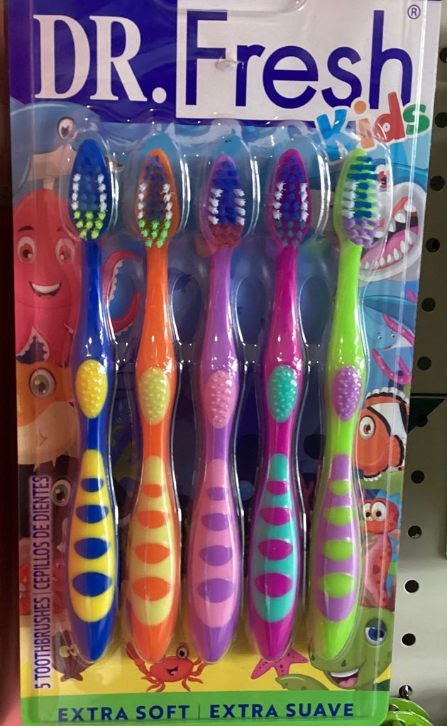 DR FRESH ORAL CARE 5PK TOOTH BRUSHES