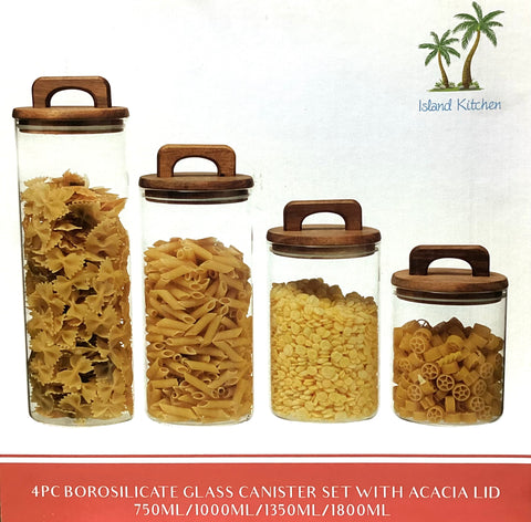 4PC BOROSILICATE CANNISTER