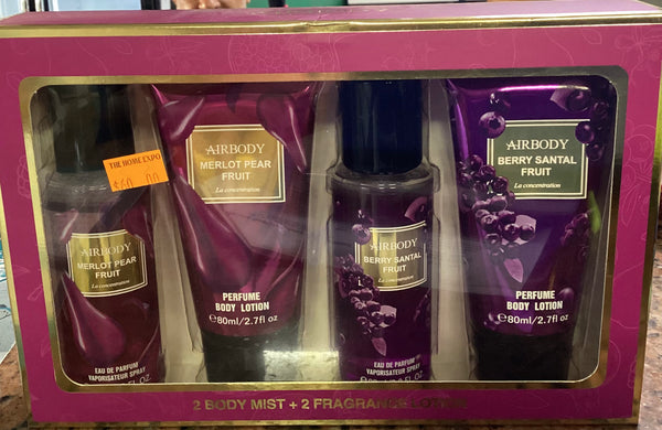GIFT SET (2 BODY MIST + 2 FRAGRANCE LOTION)