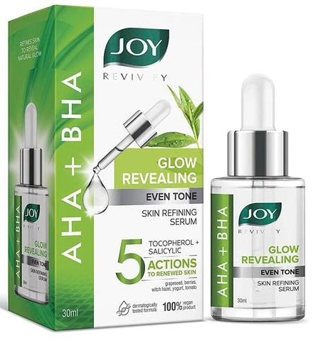 JOY SERUM REVIVIFY AHA+BHA GLOW REVEALING EVEN TONE
