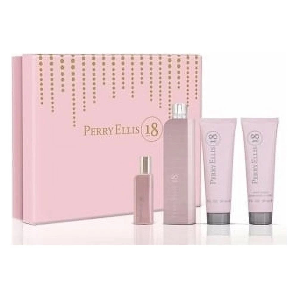 PERRY ELLIS 18 PINK 4PC SET ( WOMAN)