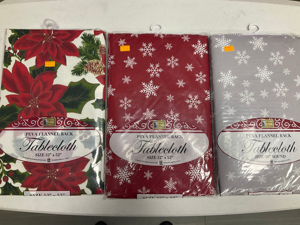 CHRISTMAS FLANNEL TABLECLOTH