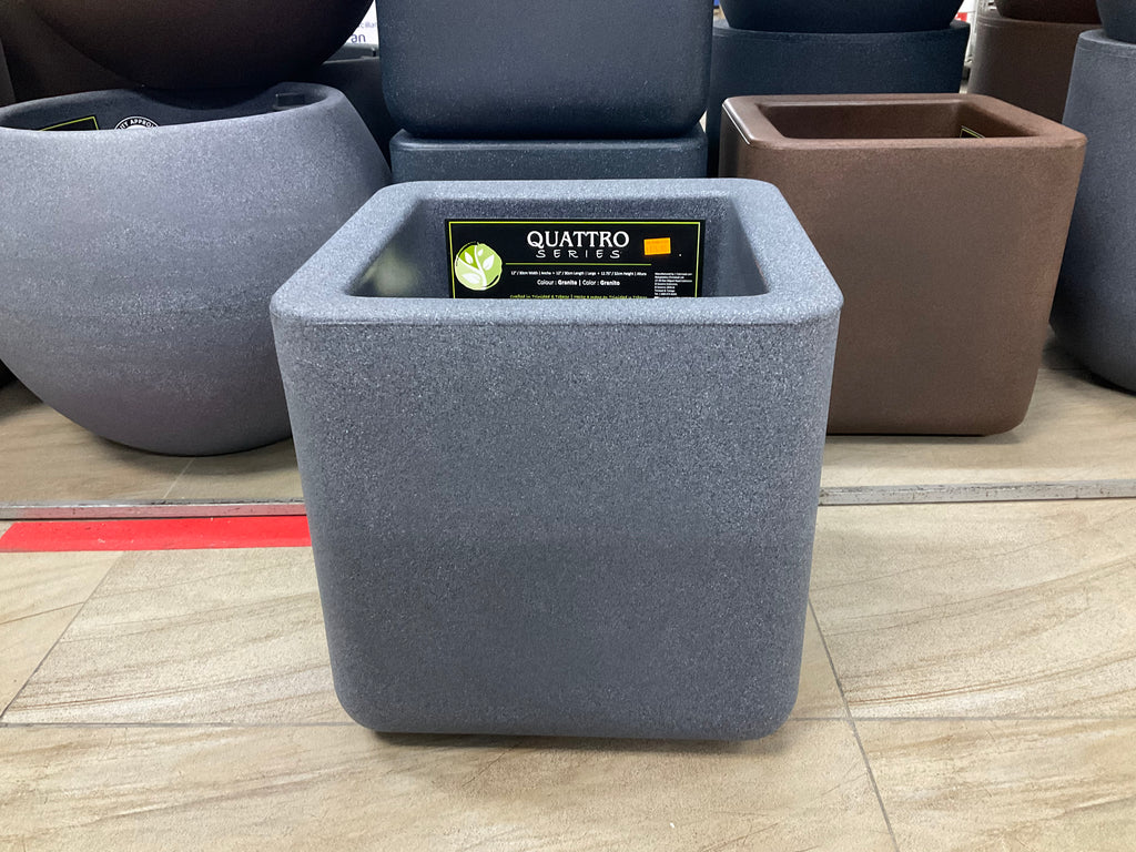 12” QUATTRO POT GRANITE