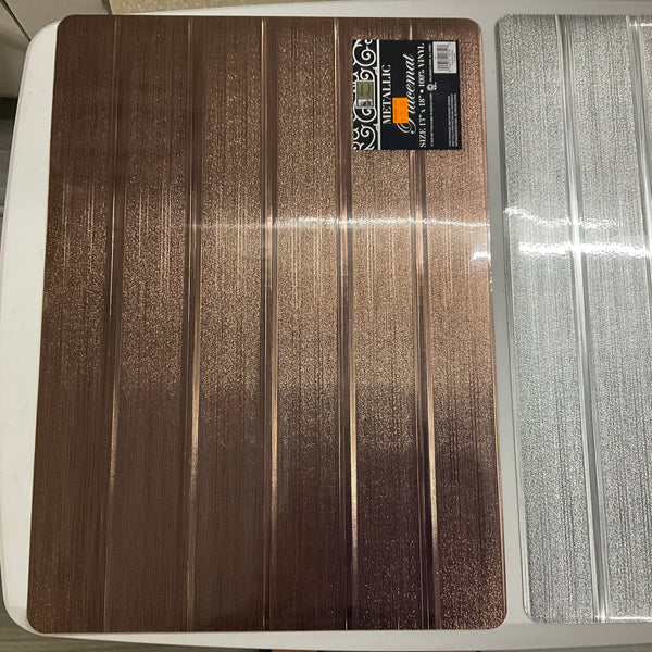 METALLIC PLACE MAT BRONZE OR SILVER