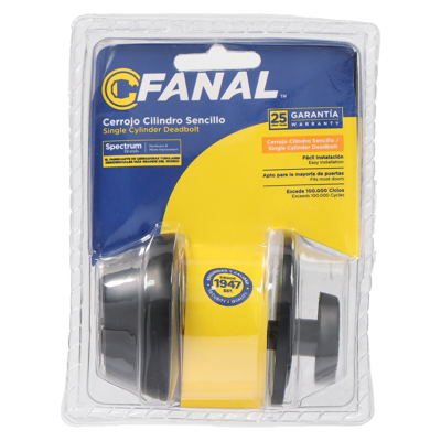 FANAL SINGLE CYLINDER DEADBOLT (90470-010)