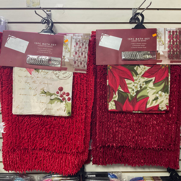 CHRISTMAS HOLIDAY BATHMAT SET