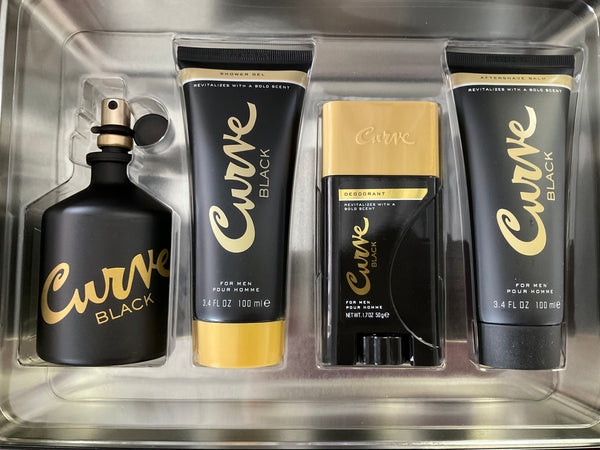 CURVE BLACK MEN 4PC SET