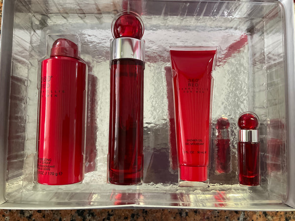 PERRY ELLIS 360 RED 4PC SET FOR MEN