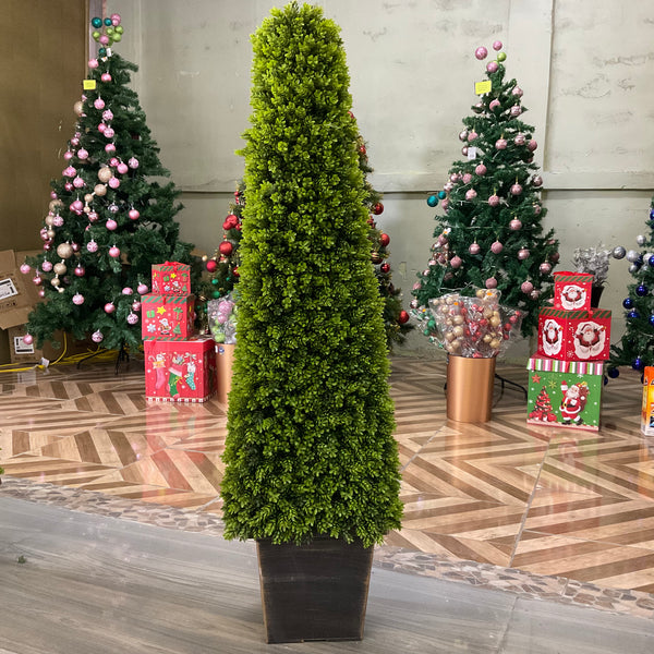 ARTIFICIAL CONE SHAPED BOXWOOD TOPIARY PLANT