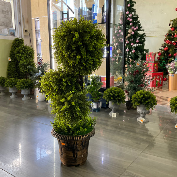 ARTIFICIAL BOXWOOD 3 STEM BALL TOPIARY PLANT