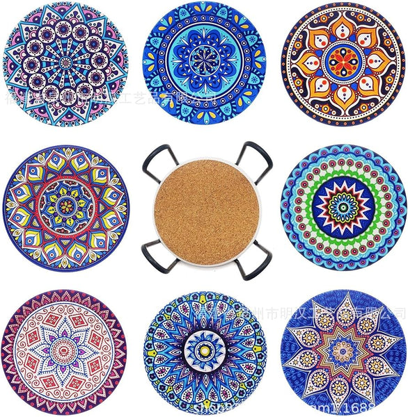 SINGLE ROUND CERAMIC COASTERS (Assorted)
