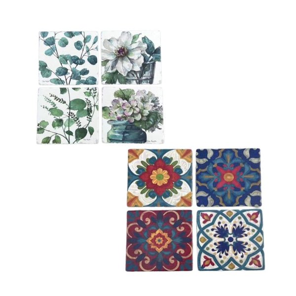 CERAMIC COASTER SET 4PC