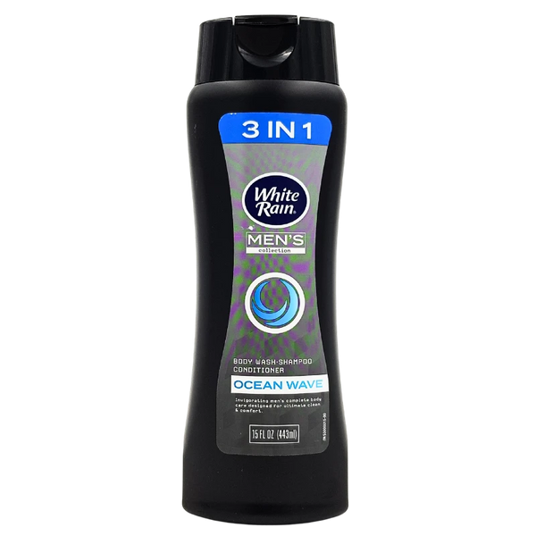 3 IN 1 WHITE RAIN MEN’S (BODY WASH,SHAMPOO & CONDITIONER)