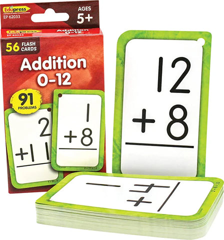 ADDITION FLASH CARDS 0-12