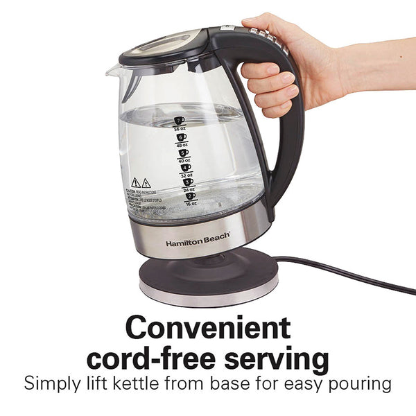HAMILTON BEACH 1.7 GLASS KETTLE