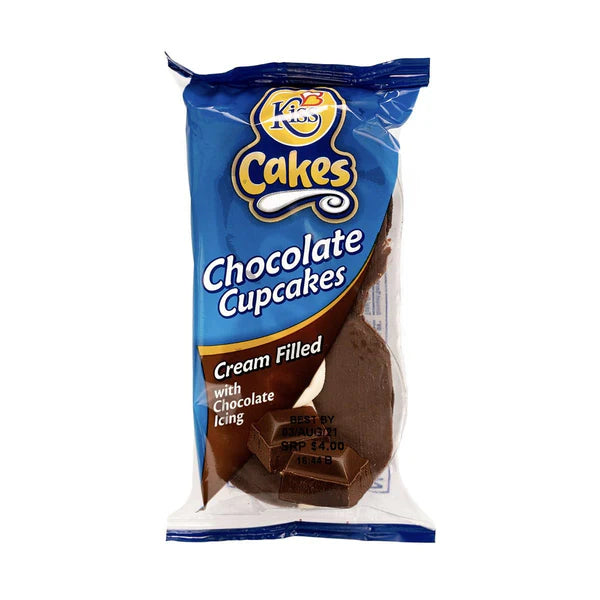 KISS CHOCOLATE CUPCAKES WITH CHOCOLATE ICING