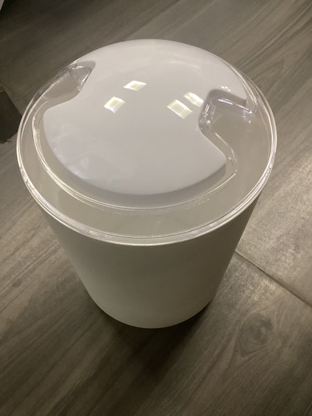 SWW BATH GARBAGE CAN WHITE