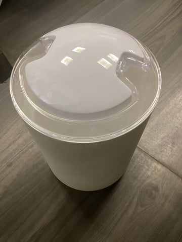 SWW BATH GARBAGE CAN WHITE