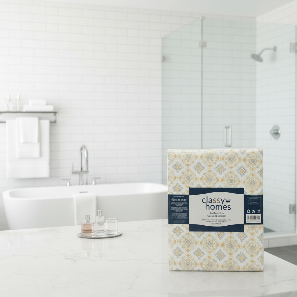 CLASSY HOMES QUEEN SIZE (4PC SET) BEDSHEET