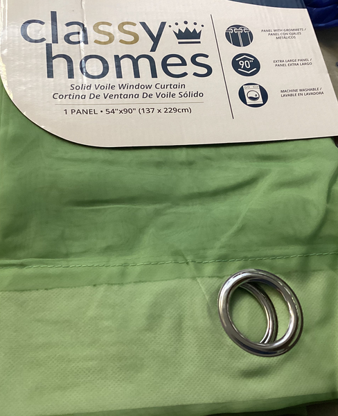 CLASSY HOMES WINDOW CURTAIN (sage)