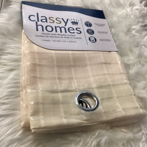 CLASSY HOMES SHEER PANEL (CREAM)