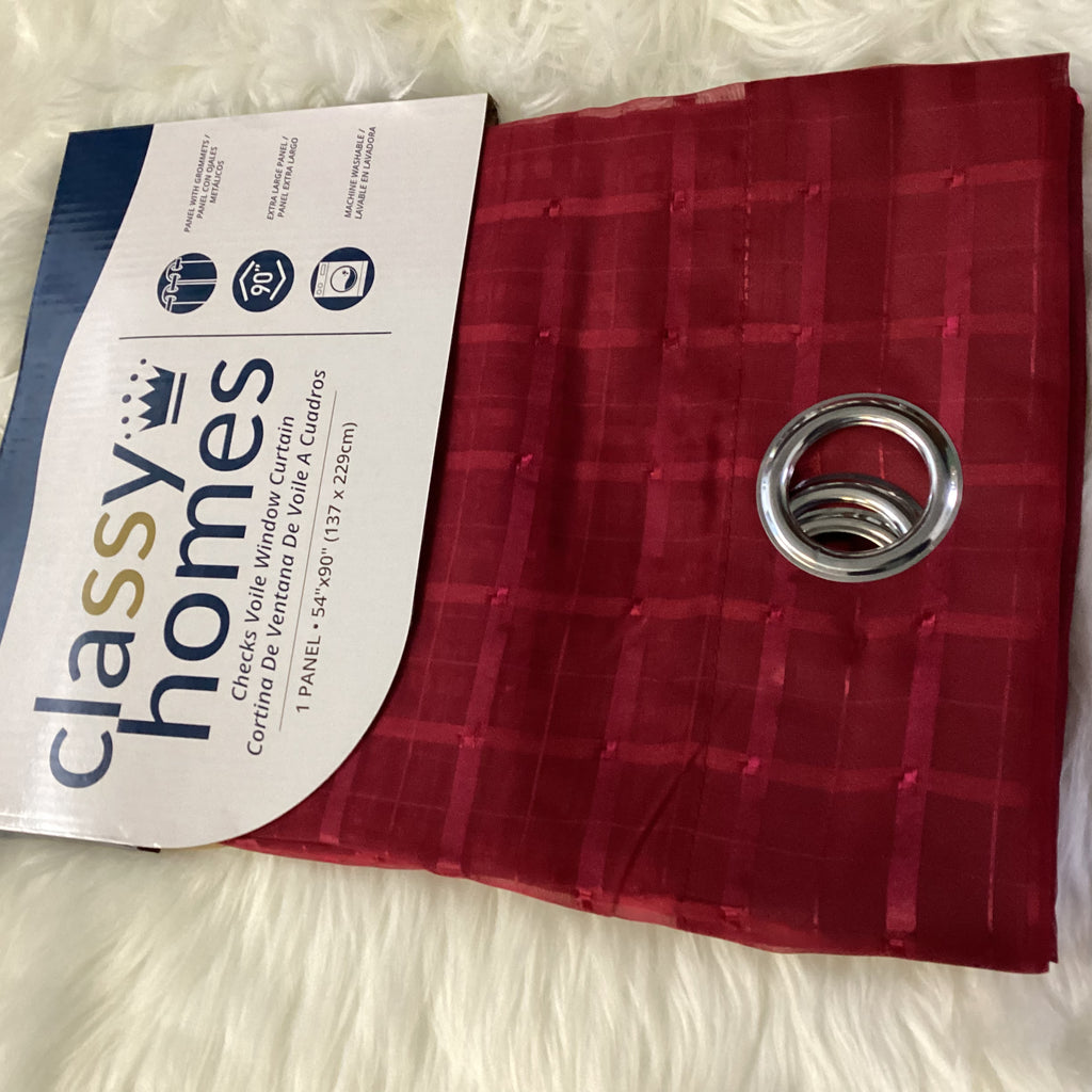 CLASSY HOMES SHEER PANEL (WINE)