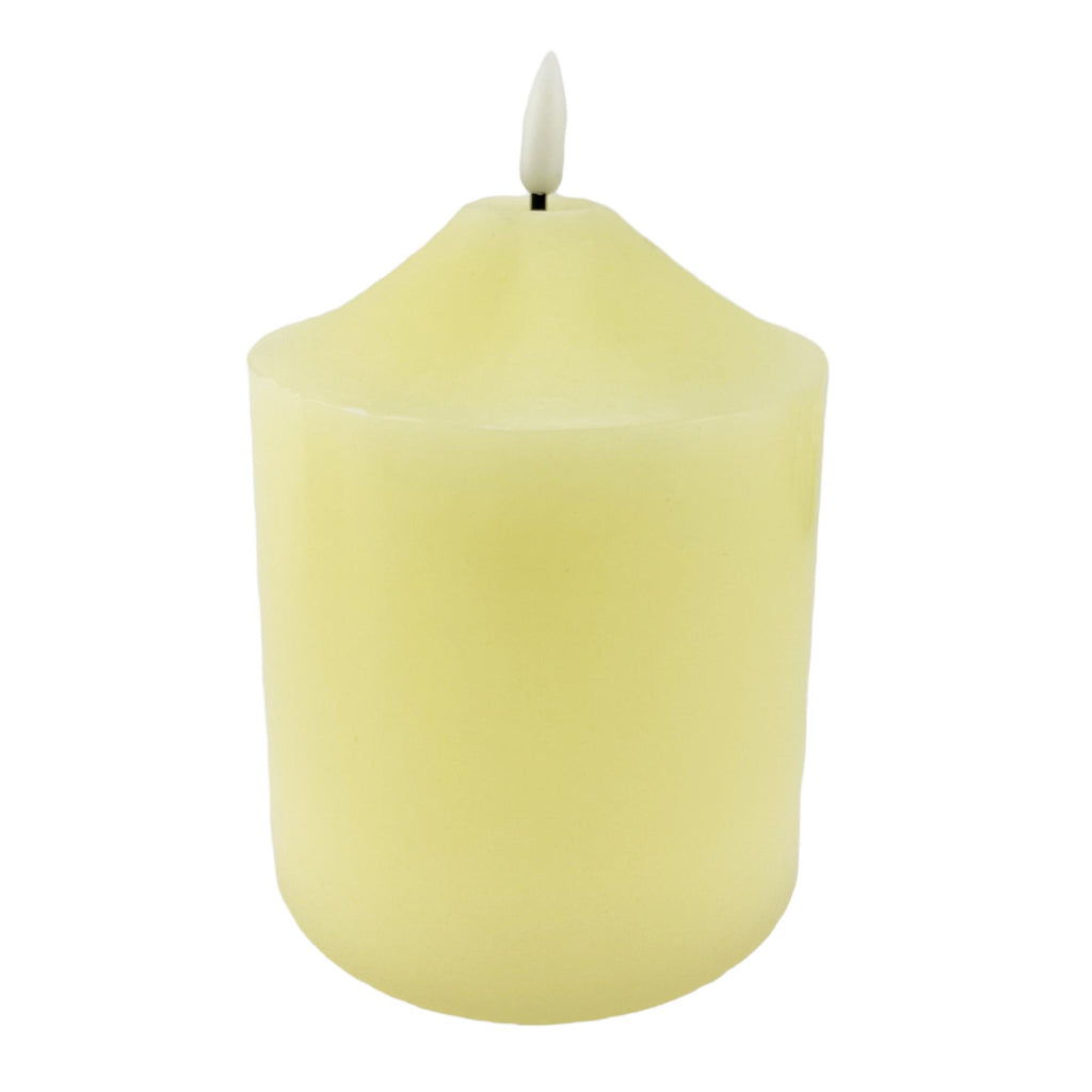 LED WAX CANDLE WITH NEW FLAME ON  TOP