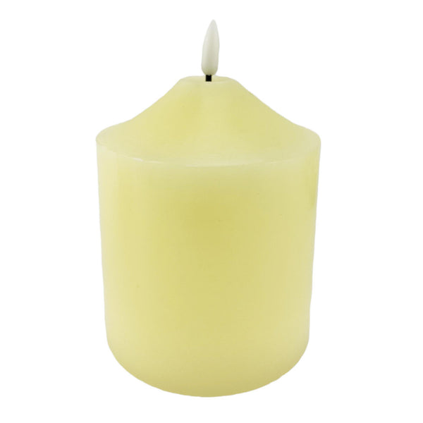 LED WAX CANDLE WITH NEW FLAME ON  TOP