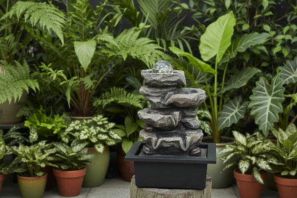 POLY/PLASTIC FOUNTAIN WITH LIGHT