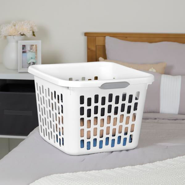 STERILITE LAUNDRY BASKET (white)