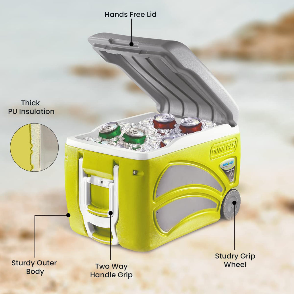 47QT PROXON L/GREEN COOLER ON WHEELS