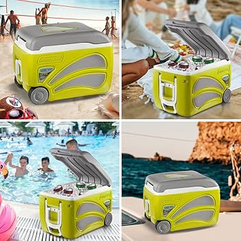 47QT PROXON L/GREEN COOLER ON WHEELS