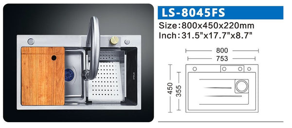LS-8045FA1-S STAINLESS STEEL KITCHEN SINK