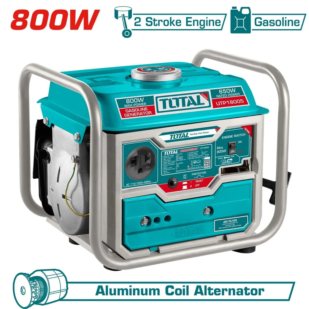 UTP18005 800W GENERATOR. MIX THE FUEL WITH MINERAL OIL