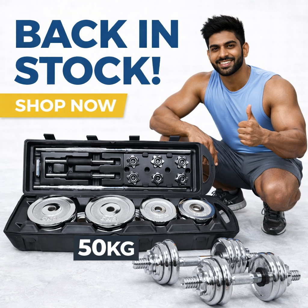 PJY-017 50KG DUMBBELL & BARBELL SET