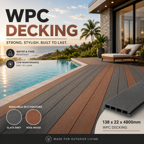 SLATE GREY/ROSEWOOD WPC DECKING