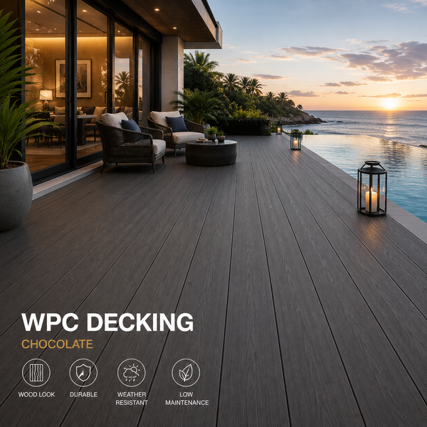 CHOCOLATE/WALNUT WPC DECKING