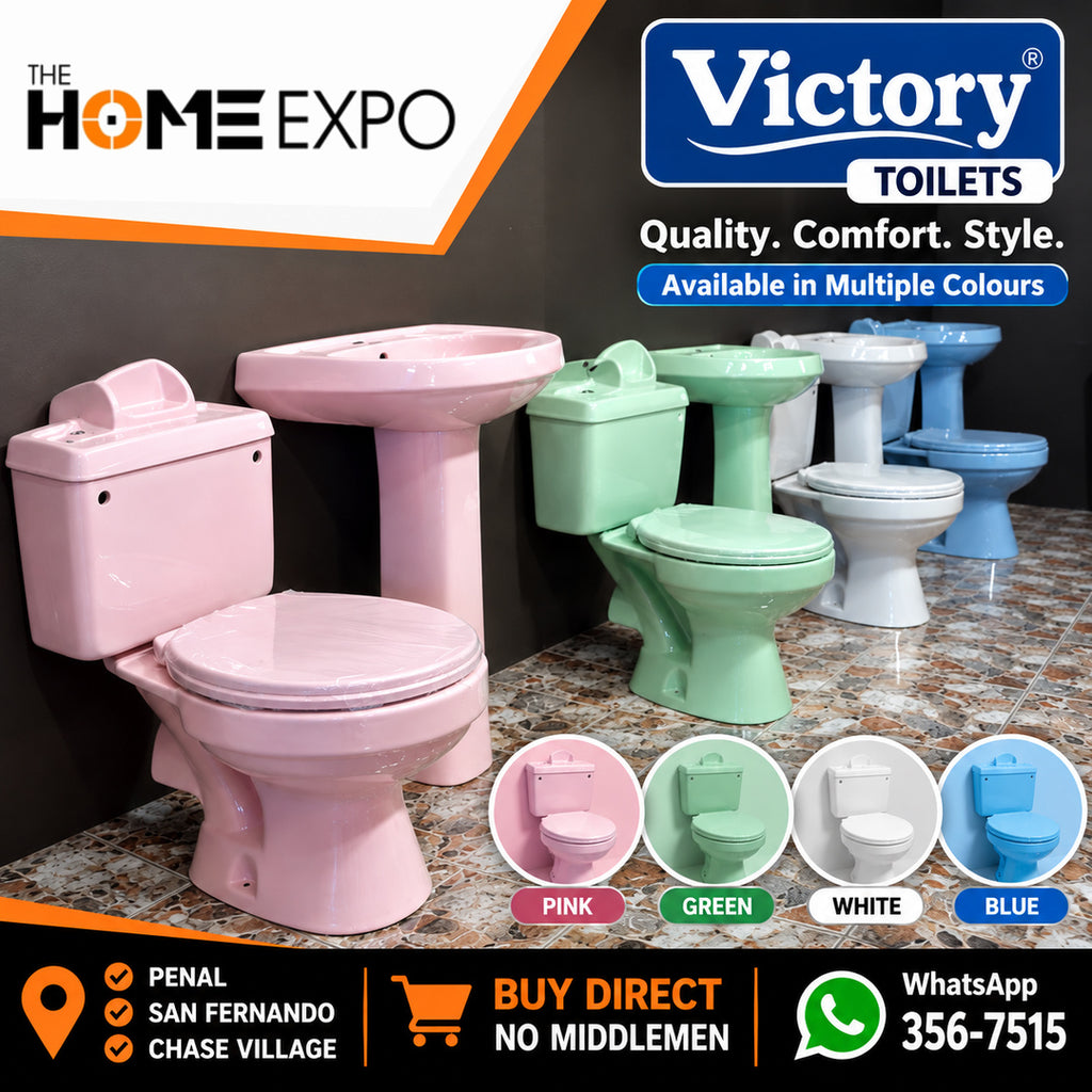 VICTORY COMBO C/C P TRAP TOILET SET COLORED