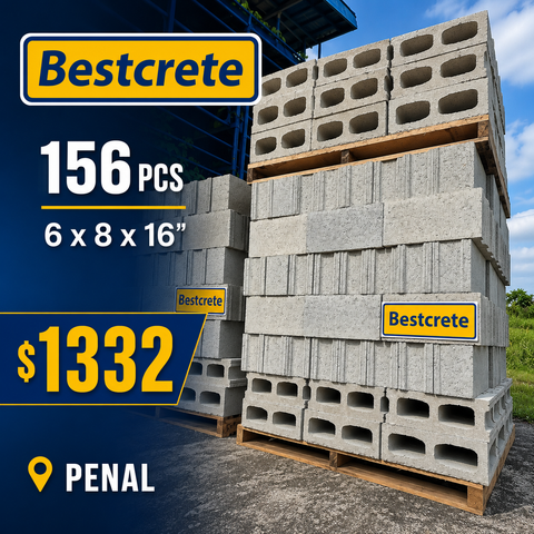 Pallet BESTCRETE 6 X 8 X 16 CONCRETE BLOCKS