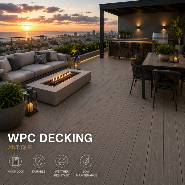 TEAK/ANTIQUE WPC DECKING