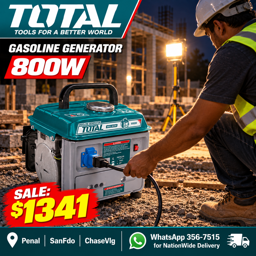 UTP18001 800W GENERATOR. MIX THE FUEL WITH MINERAL OIL