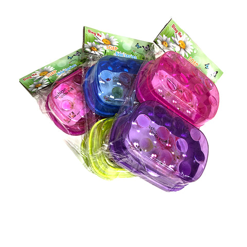 PLASTIC SOAP DISH ASST 2 pc