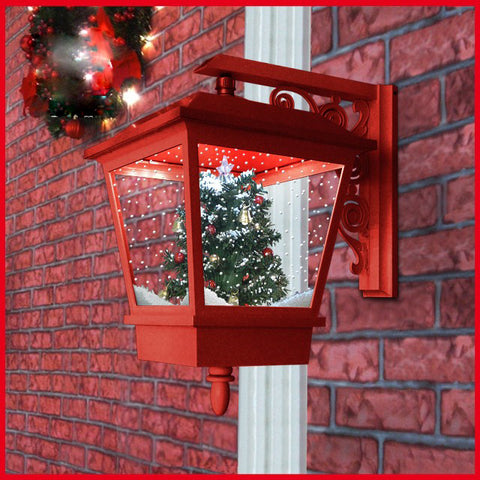 SNOWING WALL LAMP TREE
