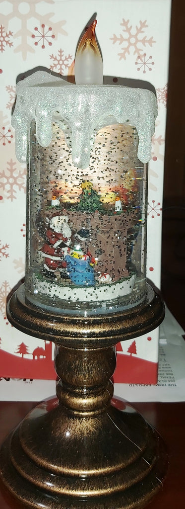 LIGHTED GLITTER CANDLE