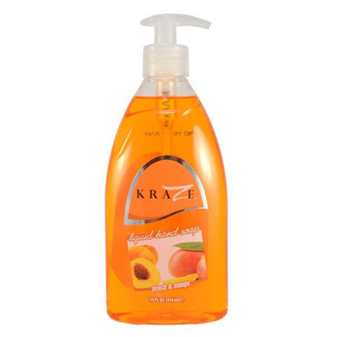 Kraze 14OZ Peach & Mango Liquid Soap