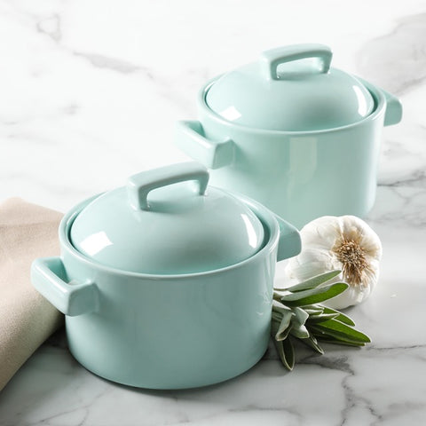 MARTHA STEWART 10.75” CASSEROLE WITH LID SET