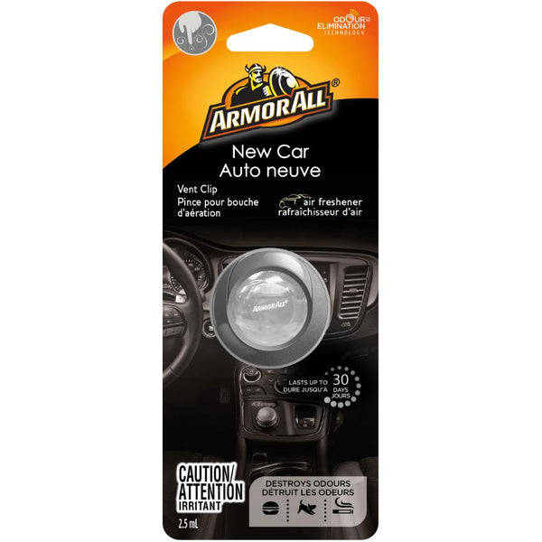 ARMOR ALL AIR FRESHENER VENT CLIP NEW CAR